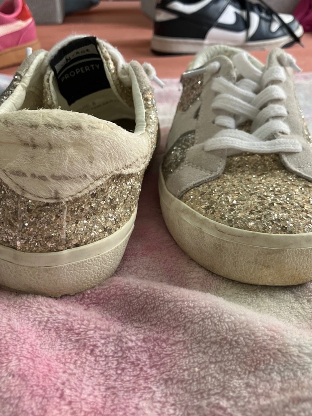 sparkly glitter shoes
